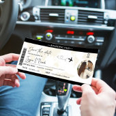 Black Boarding pass ticket Bruiloft Opslaan De dat Kaart