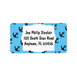 Black Boat Anchor Etiket