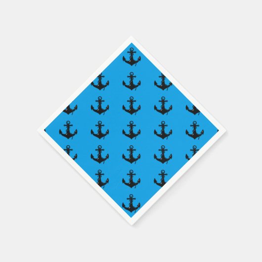 Black Boat Anchor Servet (Hoek)