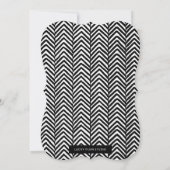 Black Boho Feather Baby shower Uitnodigen Kaart (Achterkant)