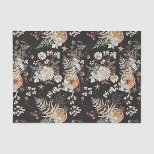 Black Boho Tissuepapier (Voorkant)