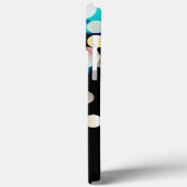 Black Bokeh Persoonlijke monogram Iphone Case-Mate iPhone Case (Achterkant / Links)