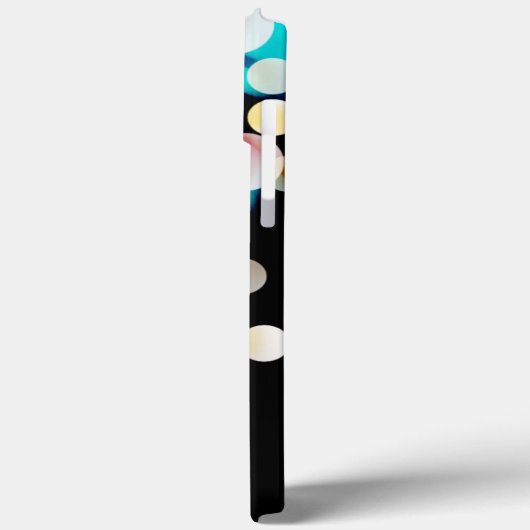 Black Bokeh Persoonlijke monogram Iphone Case-Mate iPhone Case (Achterkant / Links)