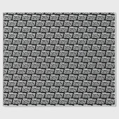 Black Bold Brush Klasse van 2025 Wrapping Paper Cadeaupapier (Vlak)
