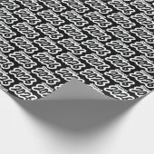 Black Bold Brush Klasse van 2026 Wrapping Paper Cadeaupapier (Hoek)