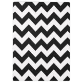 Black Bold Chevron Klembord (Achterkant)