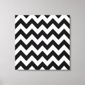 Black Bold Chevron op Emporio Moffa Canvas Afdruk (Voorkant)
