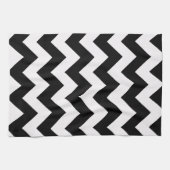 Black Bold Chevron Theedoek (Horizontaal)