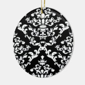 Black Bold Damask op Emporiomoffa Keramisch Ornament (Links)