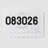 Black Bold Eenvoudig Modern Groot SAVE THE DATE Vellum Uitnodigingen (Offset (Uitnodiging))
