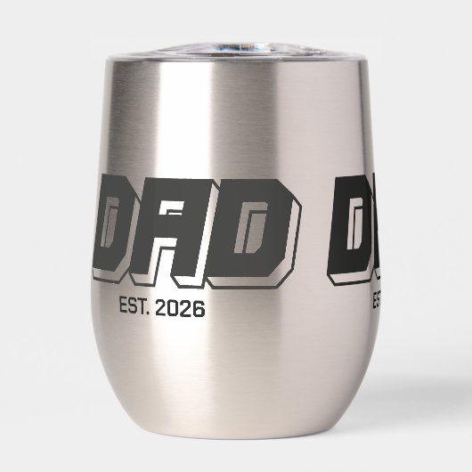 Black Bold Established New Dad Gift (Voorkant)