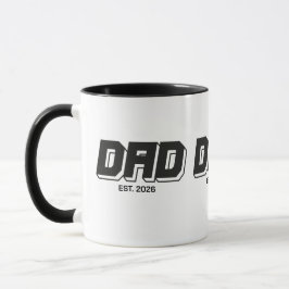 Black Bold Established New Dad Gift Mok