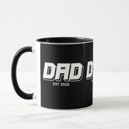 Black Bold Established New Dad Gift Mok