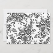 Black Bold Minimalist Typography Photo Collage Save The Date (Achterkant)