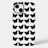 Black Bold Mod Butterflies Case-Mate iPhone Case (Achterkant)