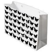 Black Bold Mod Butterflies Large Cadeautasje (Achterkant Gekanteld)