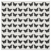 Black Bold Mod Butterflies Stof (Swatch)