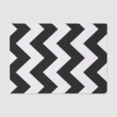 Black Bold Mod Chevron Tissuepapier (Voorkant)