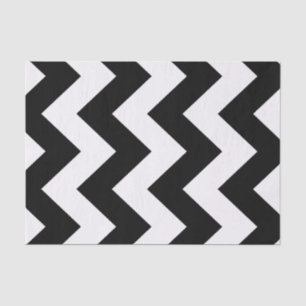 Black Bold Mod Chevron Tissuepapier