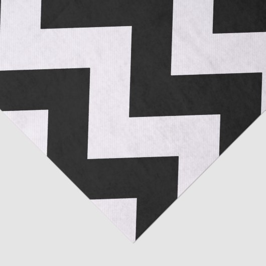 Black Bold Mod Chevron Tissuepapier (Detail)