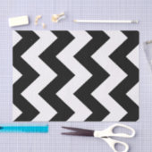 Black Bold Mod Chevron Tissuepapier (Craft)