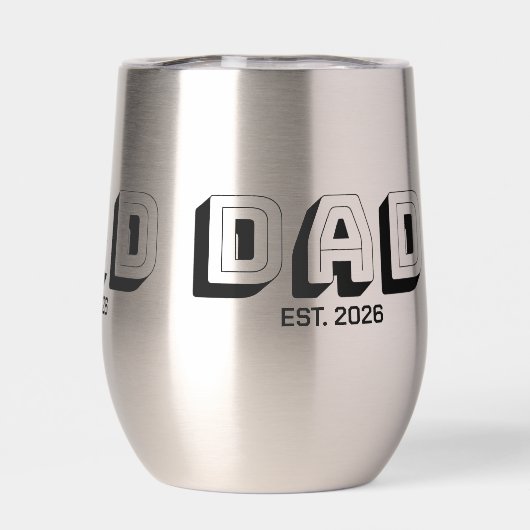 Black Bold Varsity Established Dad (Achterkant)