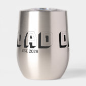 Black Bold Varsity Established Dad (Voorkant)