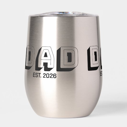 Black Bold Varsity Established Dad (Voorkant)