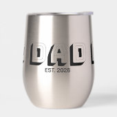 Black Bold Varsity Established Dad (Links)