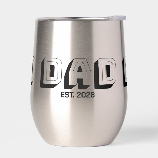 Black Bold Varsity Established Dad (Links)