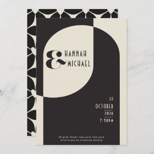 Black Bone Deco Uitnodiging