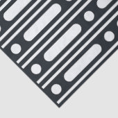 Black Bone Inlay Dots Border Decoupage Paper Tissuepapier (Detail)