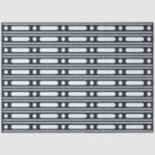 Black Bone Inlay Dots Border Decoupage Paper Tissuepapier (Voorkant)