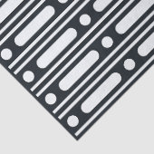 Black Bone Inlay Dots Border Decoupage Paper Tissuepapier (Detail)