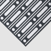 Black Bone Inlay Dots Border Decoupage Paper Tissuepapier (Detail)