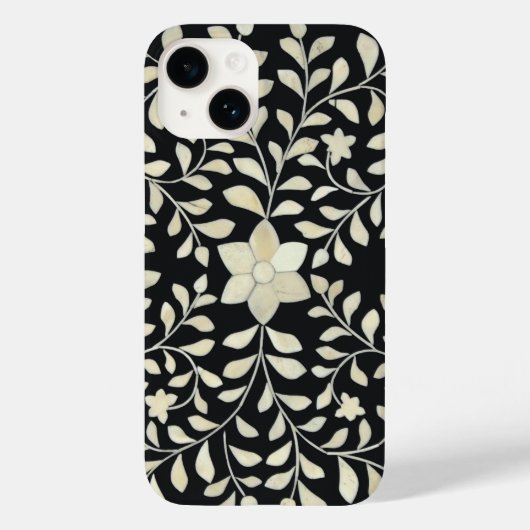Black Bone Inlay-telefoontas Case-Mate iPhone Case (Achterkant)