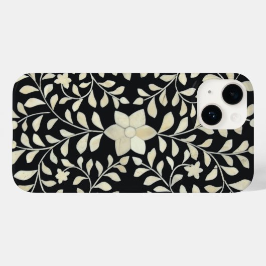 Black Bone Inlay-telefoontas Case-Mate iPhone Case (Achterkant (horizontaal))