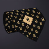 Black Bookkeeper Calculator Stropdas