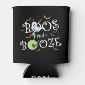 Black Boos & Booze Halloween Party Blikjeskoeler (Voorkant)