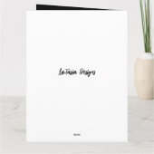 Black Border Afro-Amerikaans Dochter Verjaardag Kaart (Achterkant)