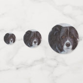 Black Border Collie Hond Verjaardag Confetti (Voorkanten)