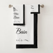 Black Border Paris Hotel Bad Handdoek (Insitu)