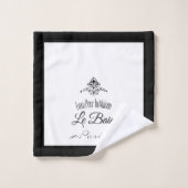 Black Border Paris Hotel Bad Handdoek (Wasdoekje)