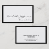 Black Border White Make-up Artist Visitekaartje (Voorkant / Achterkant)