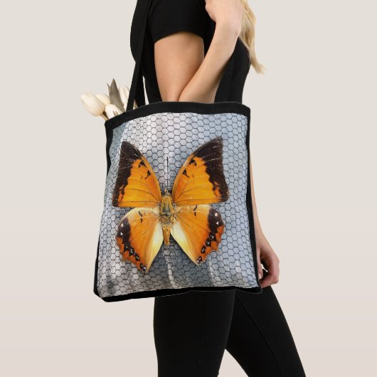 Black-Bordered Charaxes Butterfly Canvas tas (Dichtbij)