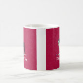 Black Boston Terrier Feliz Naughty Dog Design Koffiemok (Center)