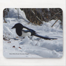 Black Boundky Mountain Magpie mousepad Muismat