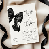 Black Bow 30e verjaardag Kaart
