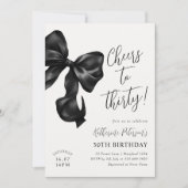 Black Bow 30e verjaardag Kaart (Voorkant)