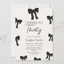 Black Bow 30e verjaardag uitnodiging